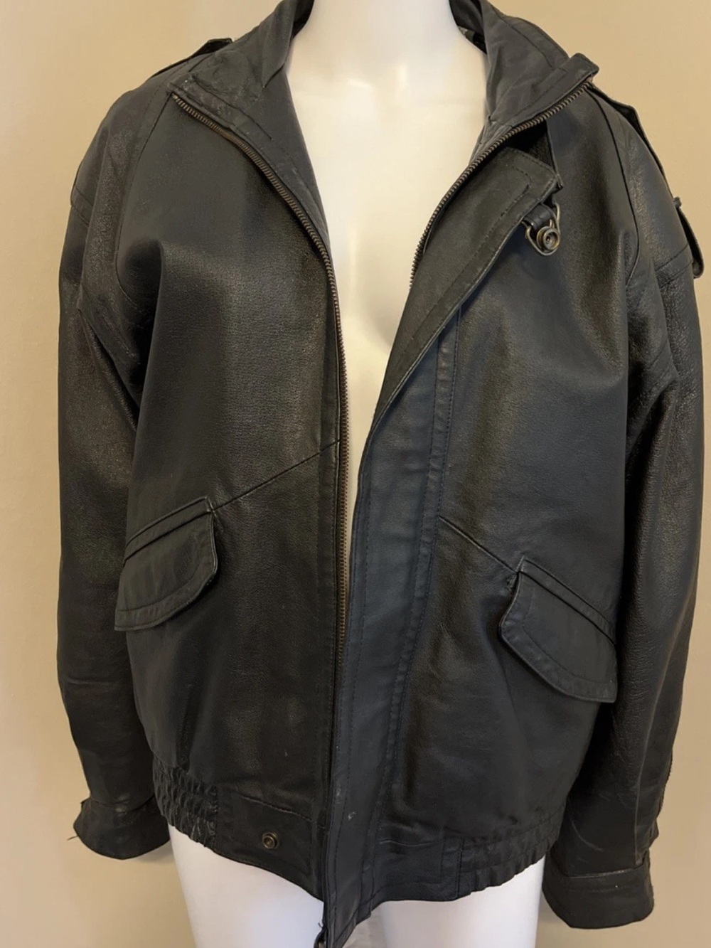 Men's Black Leather Jacket
